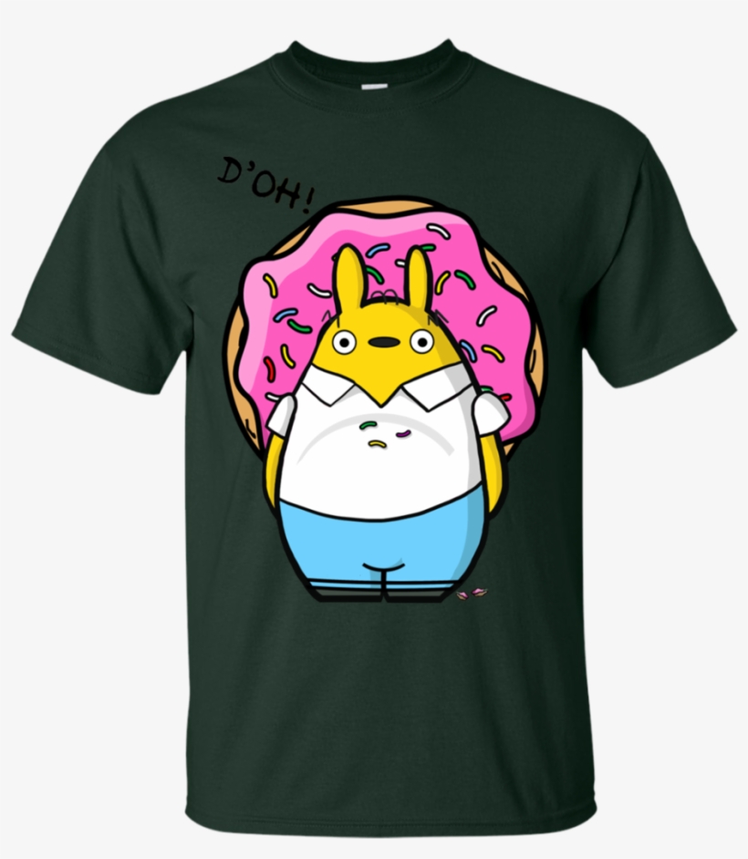Totoro Simpson Hides Donut The Simpsons T Shirt & Hoodie - Shirt, transparent png download