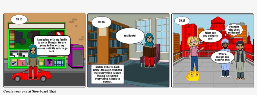 Malala,part Iii Comic Strip - Comics, transparent png download
