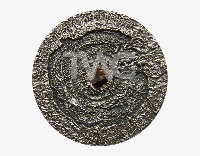 Niue 2014 1$ Canyon Diablo Meteorite Antique Finish - Niue Is 2014 Meteorite Canyon Diablo, transparent png download