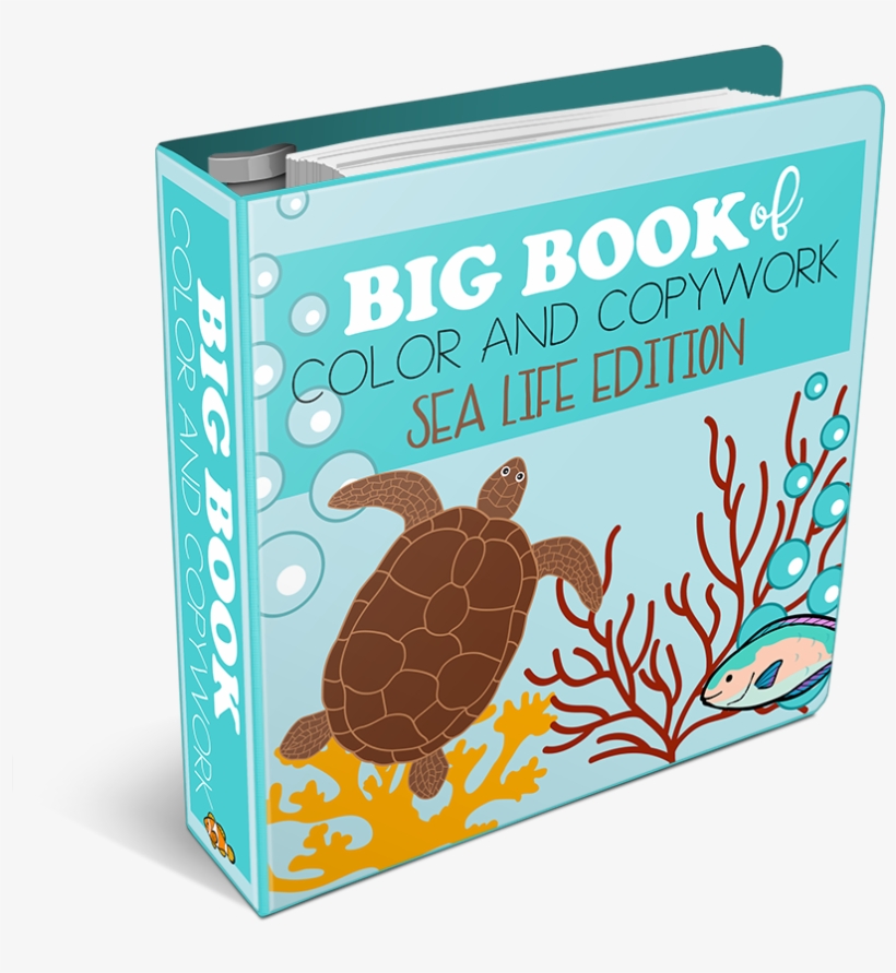Big Book Of Color And Copywork Sea Life Edition - Illustration, transparent png download