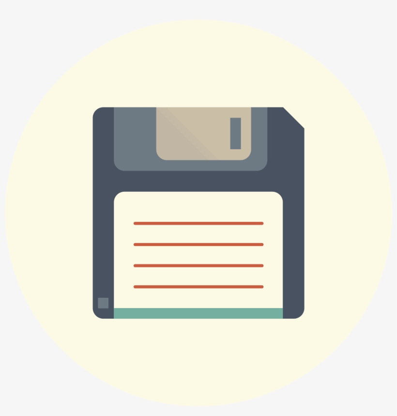 Disk, Download, Save Icon - Flat Design Save Icon, transparent png download