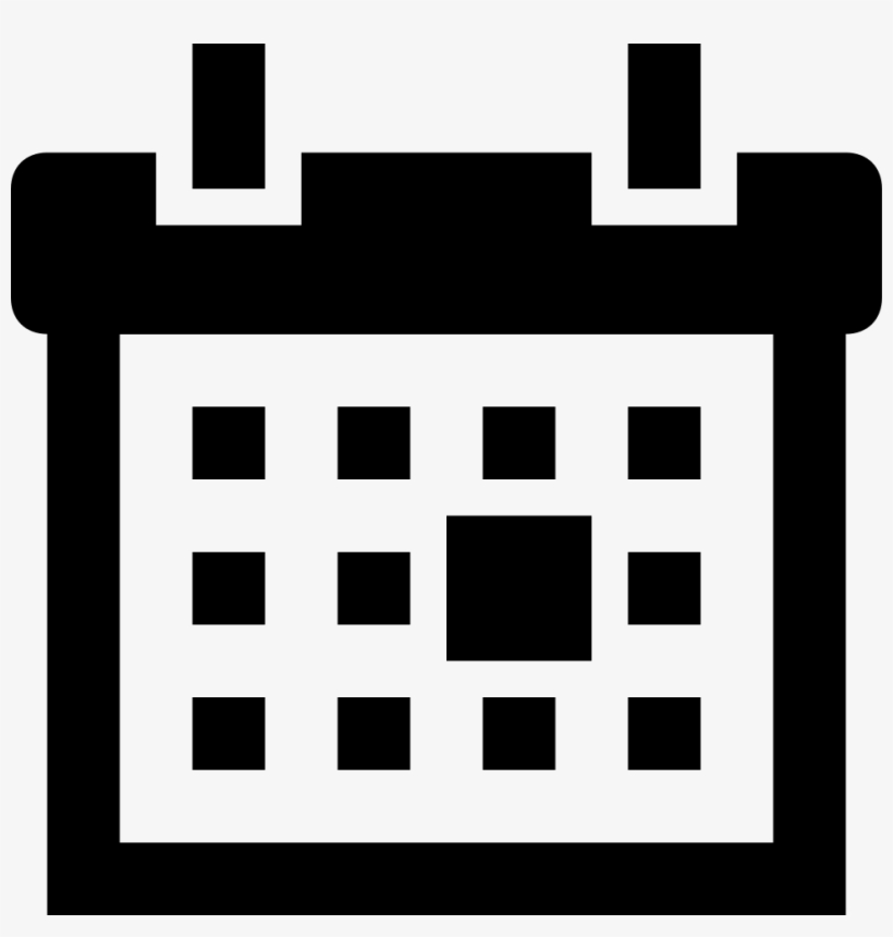 Png File - Calendar Icon Black And White Png, transparent png download
