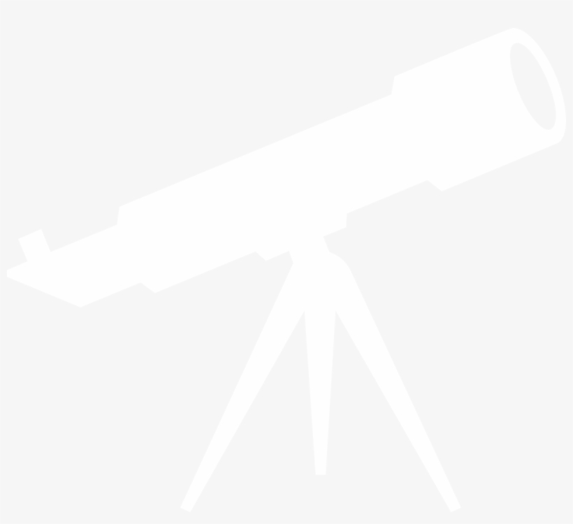 Stacks Image - Telescope Icon White Transparent, transparent png download
