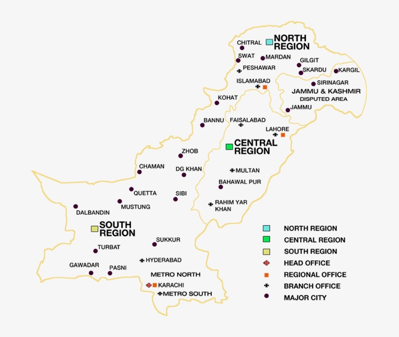 Pakistan Map Bakup - Map, transparent png download