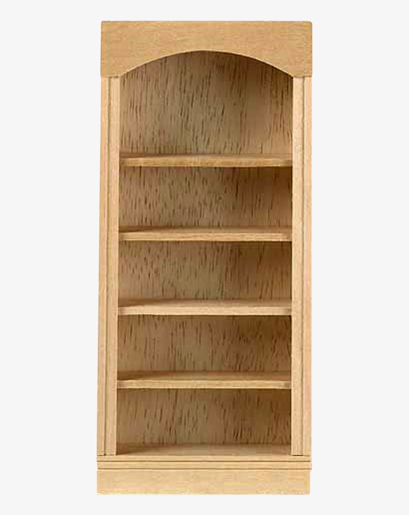This 1 Inch Scale, Unfinished, Wooden, 5 Shelf Bookcase - Shelf, transparent png download