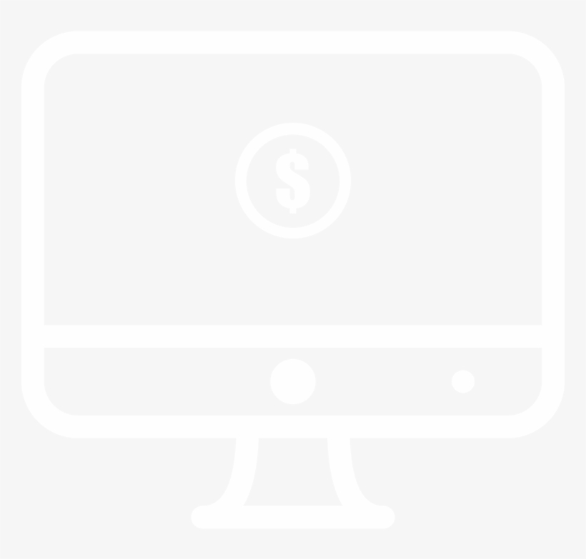 Computer And Money Sign Icon - Customer Portal Icon, transparent png download