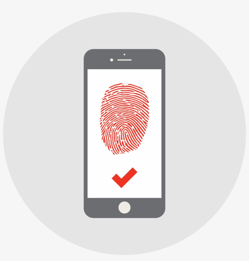 Scan Your Fingerprint For Verification - Iphone, transparent png download