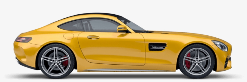 Mercedes Benz Amg Gt Coupe - Mercedes Amg Gt Coupé Silver, transparent png download