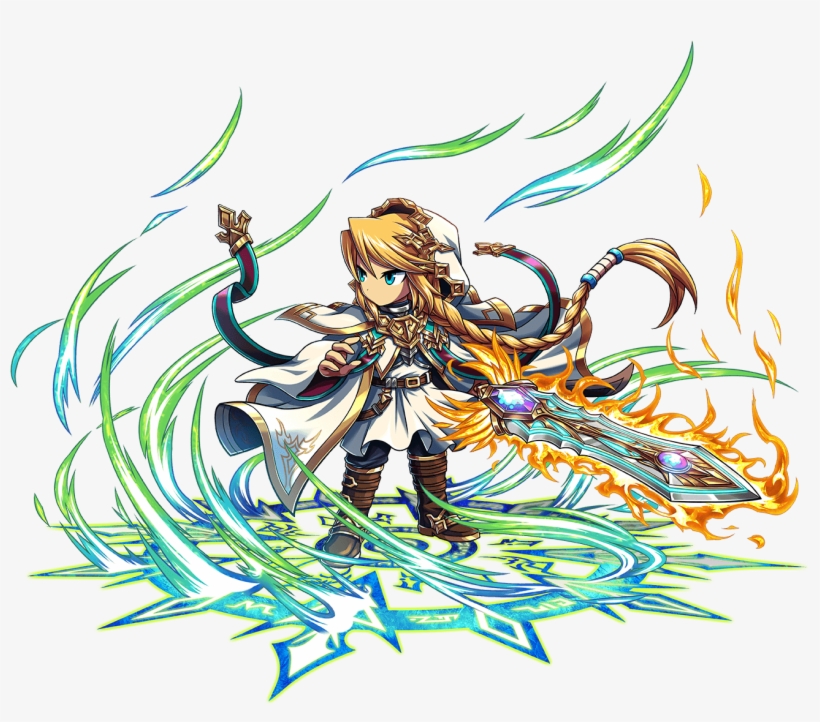 Unit Art 1 Legendary Six Heroes - Brave Frontier Atro Omni, transparent png download