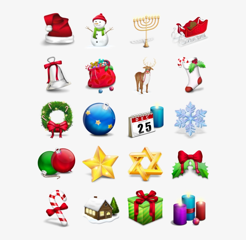 Vistaico Christmas Icon Pack By Vistaico - Christmas Icon Pack Png, transparent png download
