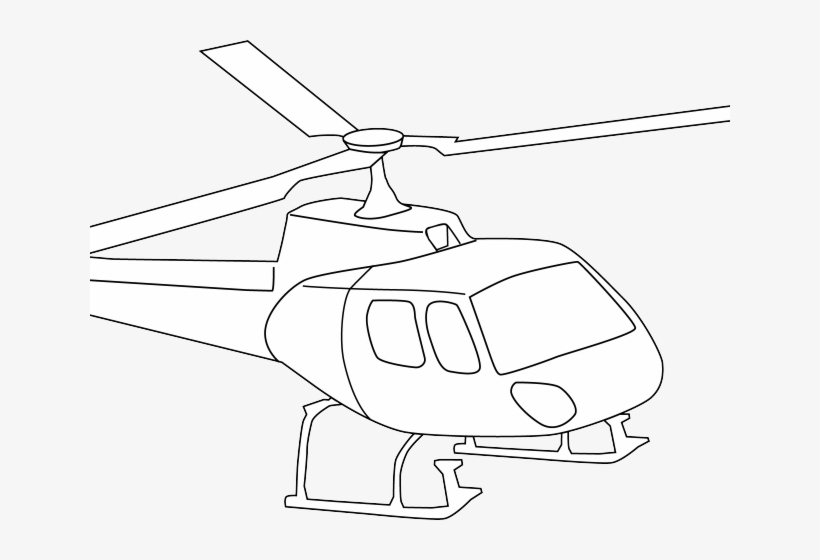 Helicopter Clipart Chopper - Helicopter Rotor, transparent png download