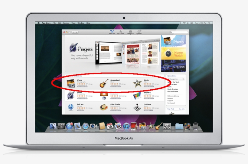 Apple Marketing Material Depicting What The Upcoming - Mac App Store, transparent png download