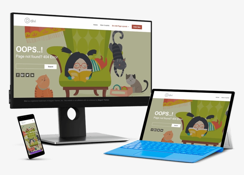 Divi 404 Extended - Mobile Phone, transparent png download
