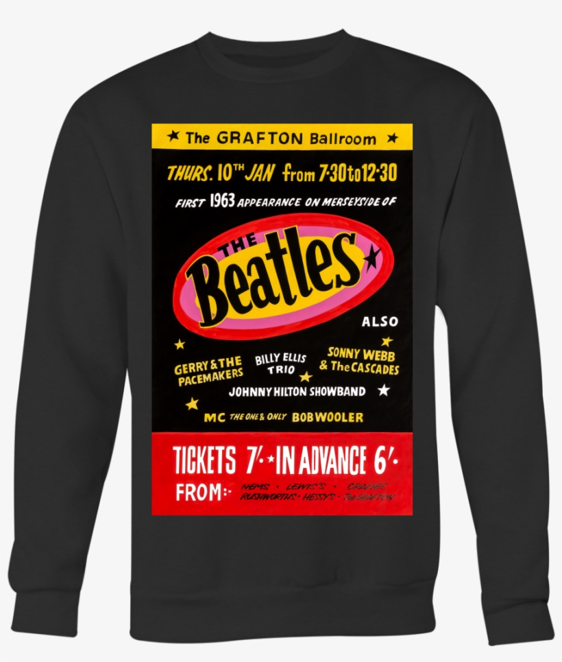 The Beatles At The Grafton Ballroom Sweatshirt - Long-sleeved T-shirt, transparent png download