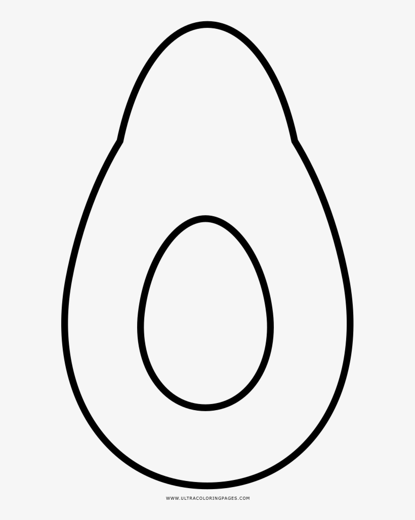 Avocado Coloring Page Line Art PNG Image Transparent PNG Free