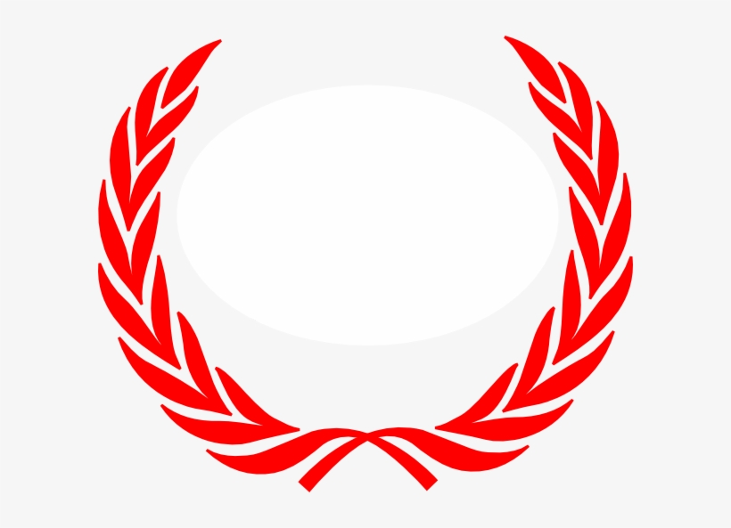 Red Laurel Wreath Vector, transparent png download
