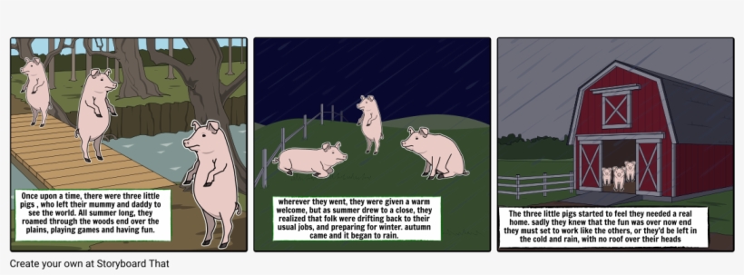 The Three Little Pigs - Domestic Pig, transparent png download