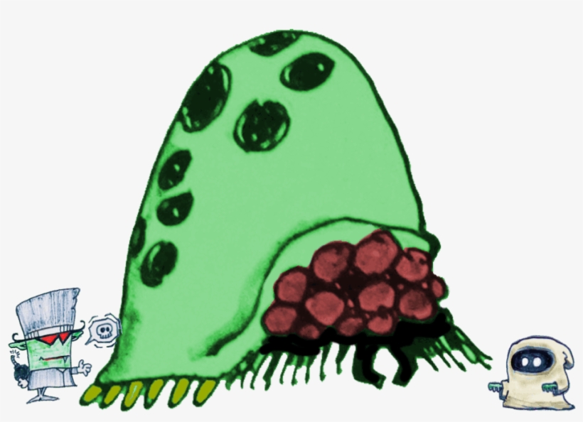 Clyde & Booger Battle A Crypt Crawler - Cartoon, transparent png download