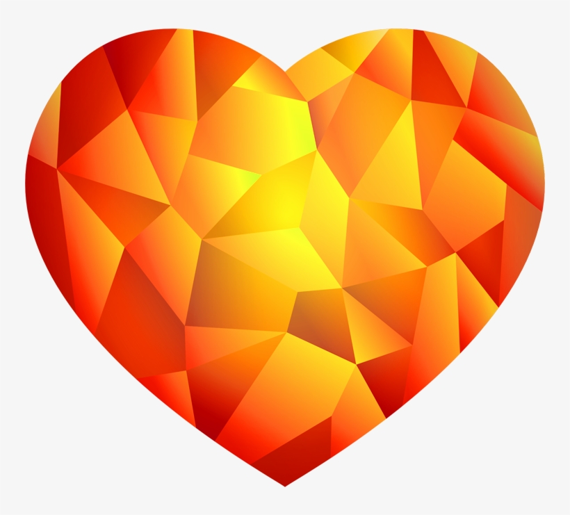 Heart Png Geomatric Transparent - Triangle, transparent png download