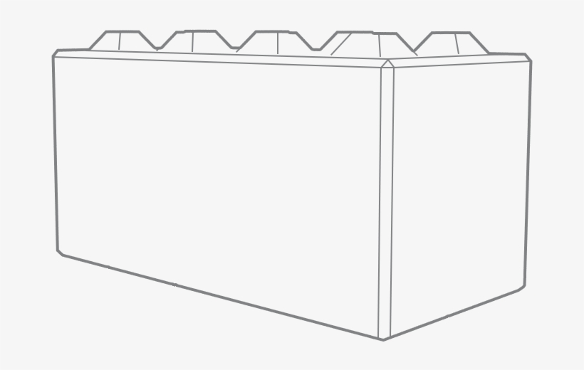1600mm Concrete Lego Blocks - Toy Chest, transparent png download