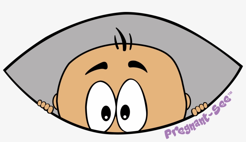 Png Pregnant See Directory Index Mamahood Logo White - Baby Peeking Transparent, transparent png download