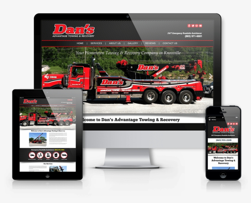 Dan's Advantage Towing - Mobile Phone, transparent png download