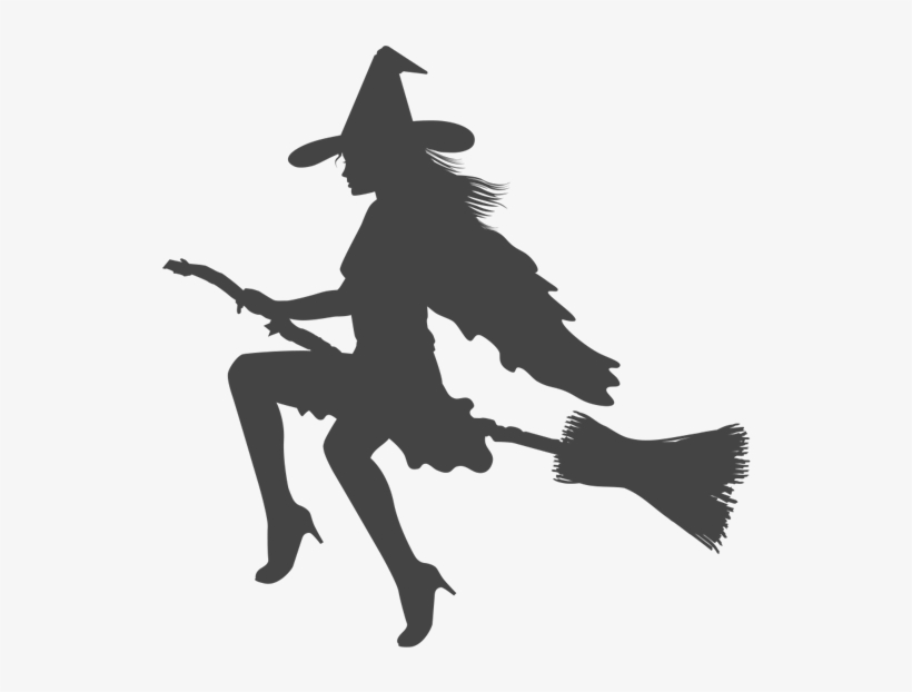 Add The Witch On Broom Wall Decal And You'll Instantly - Hexen Dürfen Das Aufkleber, transparent png download