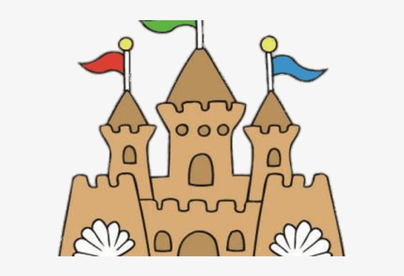 Sand Castle Clipart Sandpit - 堡壘 卡通, transparent png download
