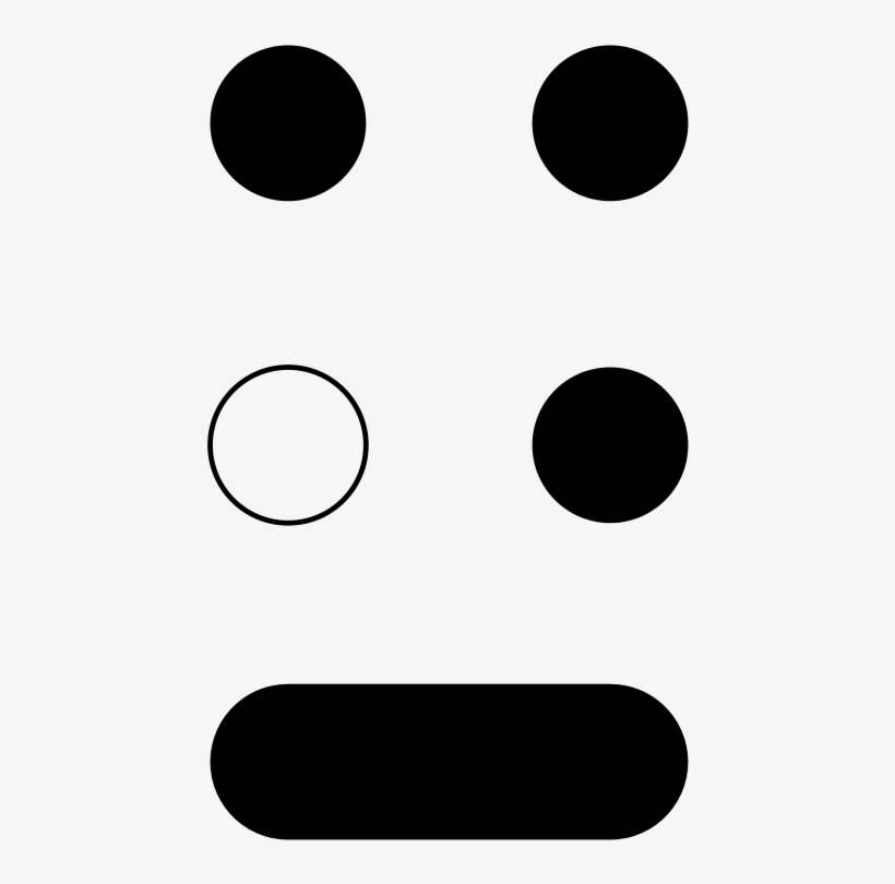 Braille Pattern Dots 145 Bars - Circle, transparent png download