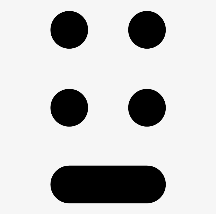 Braille Pattern Dots 1245 Bars - Circle, transparent png download