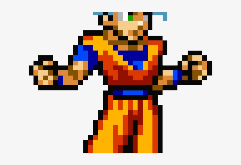 Goku Clipart Face - Goku Pixel Art Png, transparent png download