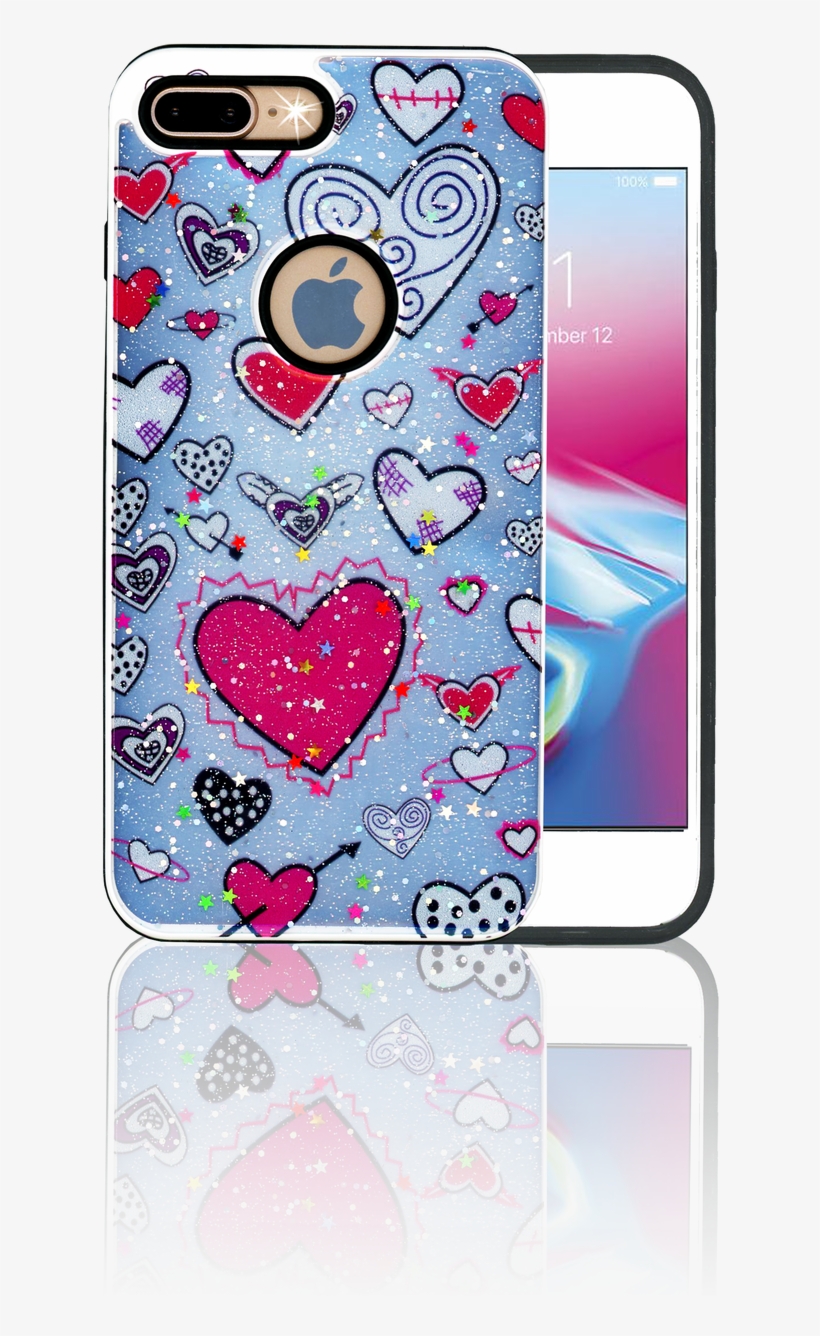 Iphone 7 Plus/8 Plus Mm 3d Heart - Heart, transparent png download