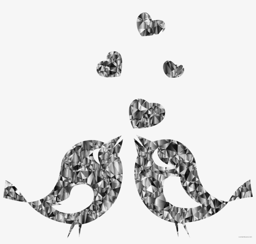 Gallery Of Red Black Bird Png Clip Art 2560 Of A - Black And White Lovebird, transparent png download