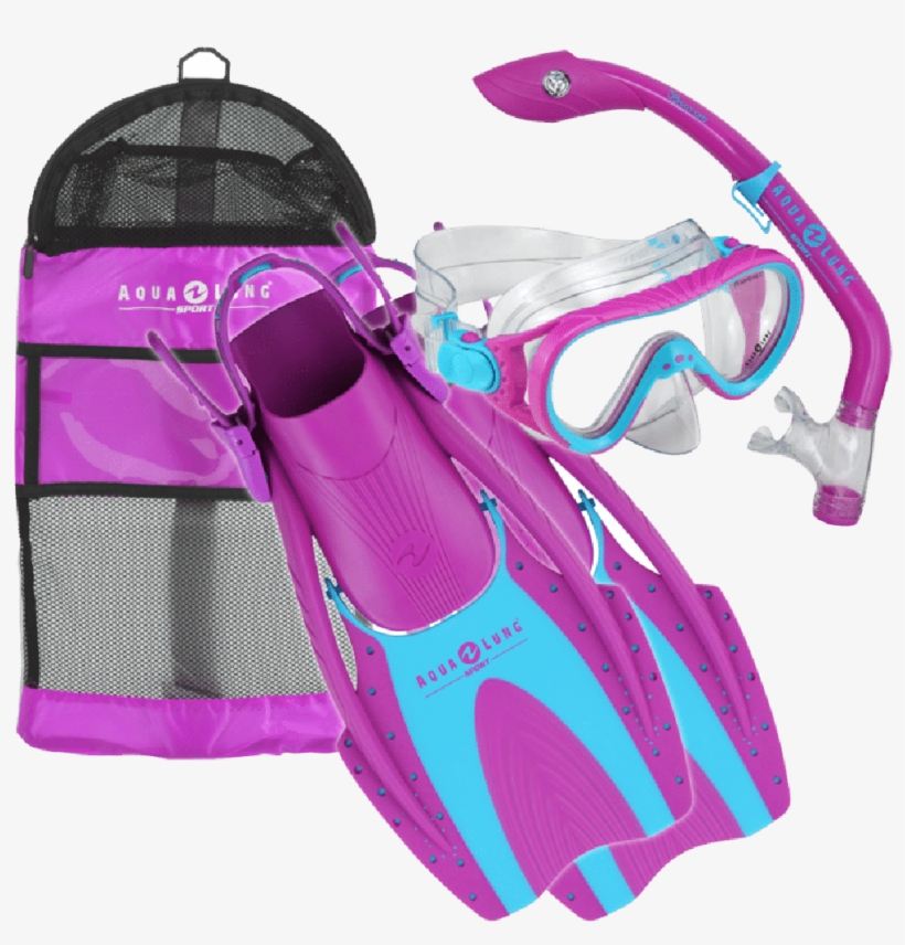 Coral Lx Mask Island Dry Jr - Snorkel Set Red 2017, transparent png download