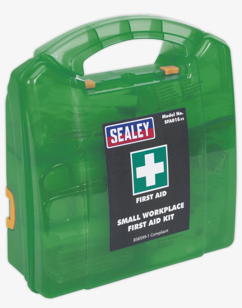 Details About Sfa01s Sealey First Aid Kit Small - Plastic, transparent png download