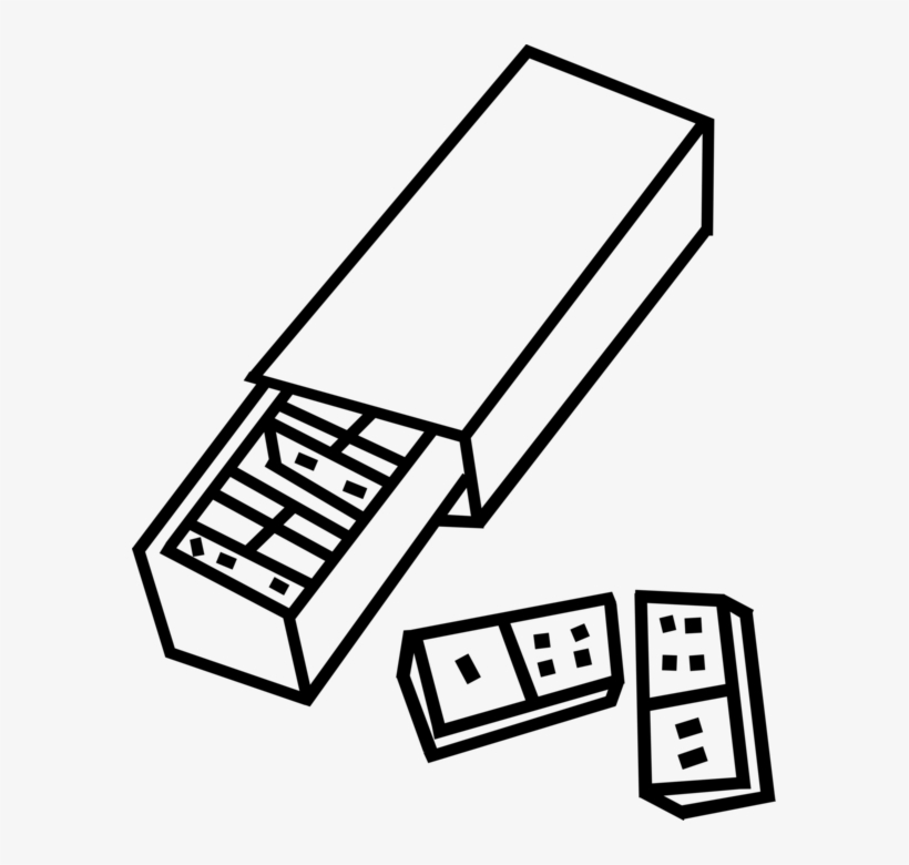 Vector Illustration Of Dominoes Dominos Game Played, transparent png download