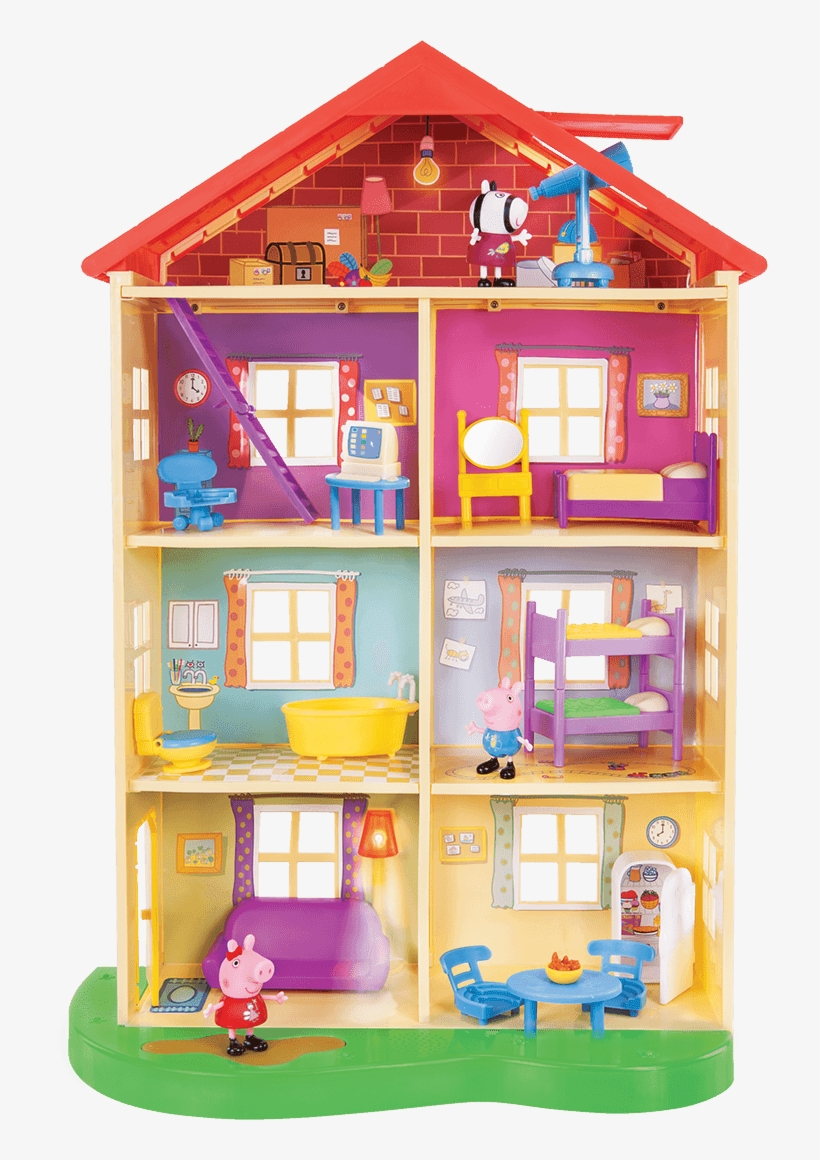 Peppa Pig's Lights N' Sounds Family Home From Jazwares - Peppa Pig Lights And Sounds Family Home, transparent png download