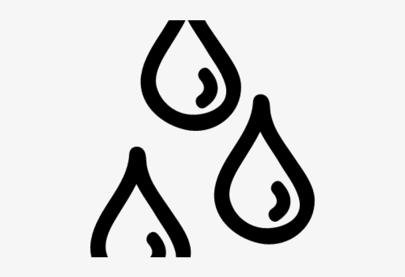 Drawn Water Drop Free Vector Water - Water Outline Png, transparent png download
