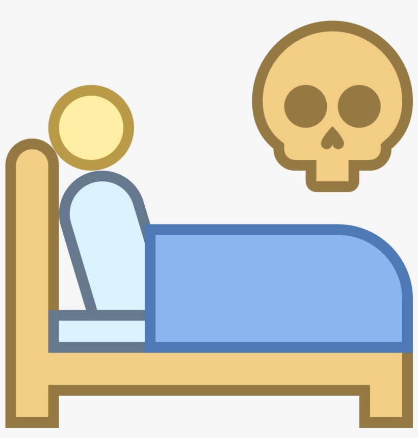 Clipart Bed Blue - Sleeping In Bed Icon, transparent png download