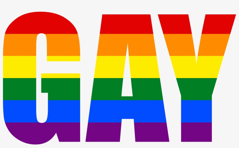 Gay Pride Flag Png - Gay Font Png, transparent png download