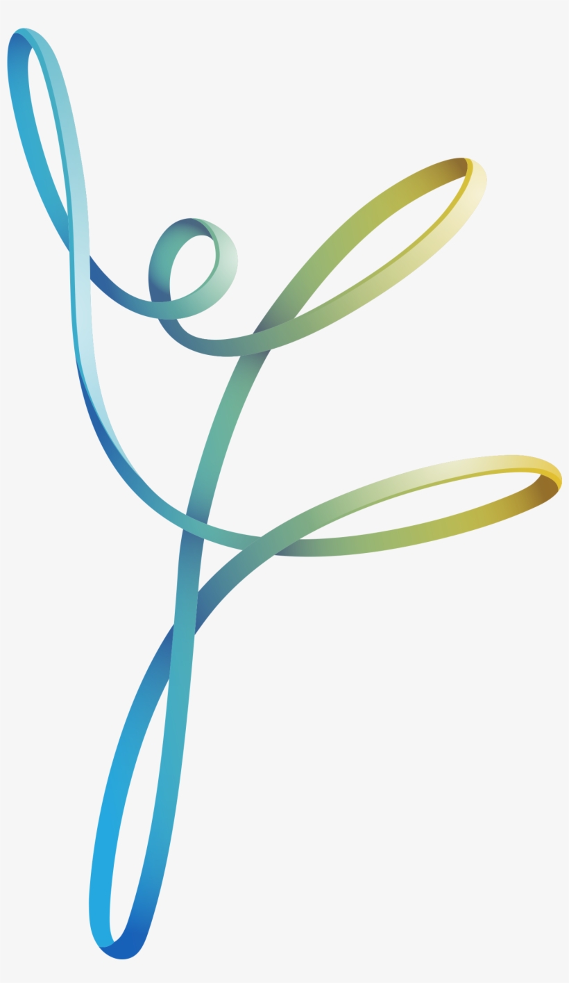 Png Transparent Ribbon Art Euclidean Blue Gradient - Fitas Dança Png, transparent png download