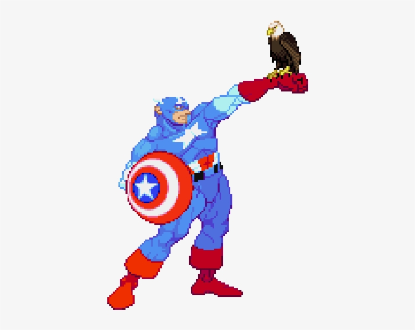 0 Replies 0 Retweets 2 Likes - Marvel Vs Capcom Captain America Gif, transparent png download