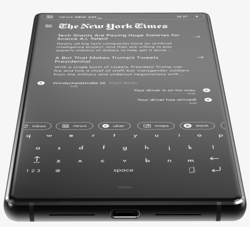 Front - 5b50815d - Minimalist Phone, transparent png download