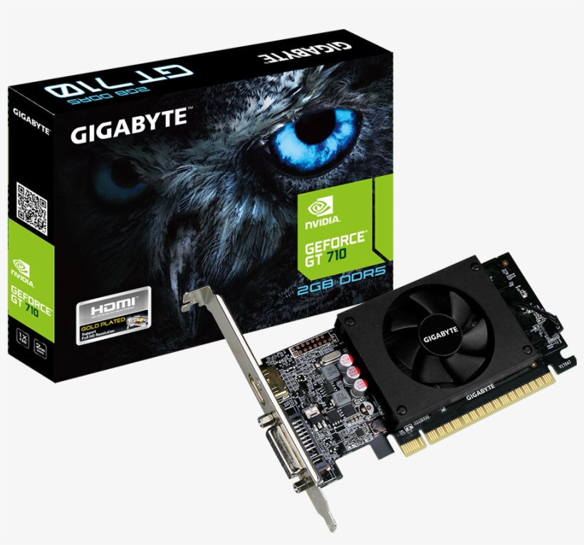 Gigabyte Geforce Gt 710 2gb Ddr5, transparent png download