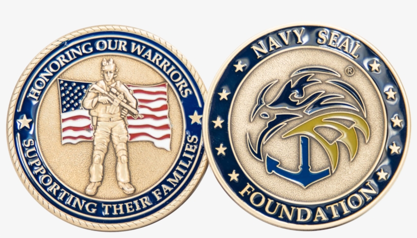 Navy Seal Foundation Challenge Coin - Emblem, transparent png download