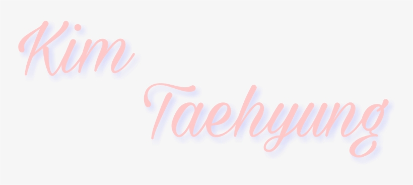 Font Kim Taehyung - Carmine, transparent png download