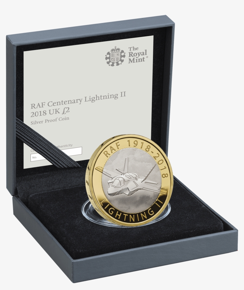 The Raf Centenary 2018 Lightning Ii Uk Silver Proof - Queen's Beast 2 Oz Falcon, transparent png download