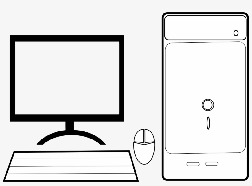 Vector Graphics,free Pictures, Free Photos, - Parts Of Computer Clip ...