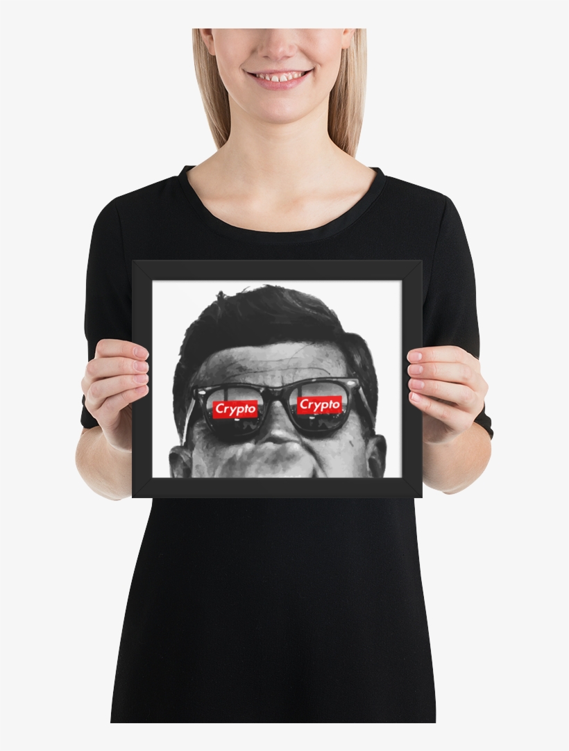 K Crypto Poster Framed J - Poster, transparent png download