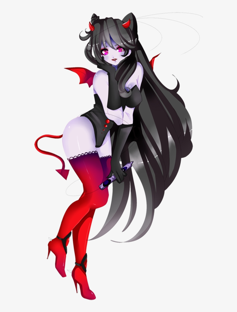 Succubus By Yukibean - Anime Succubus Girl Drawing, transparent png download